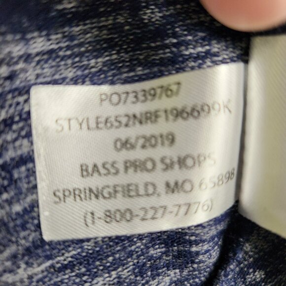 NATURAL REFLECTIONS Top Oversized Heather Navy Blue Pullover Womens Size L - Picture 8 of 8